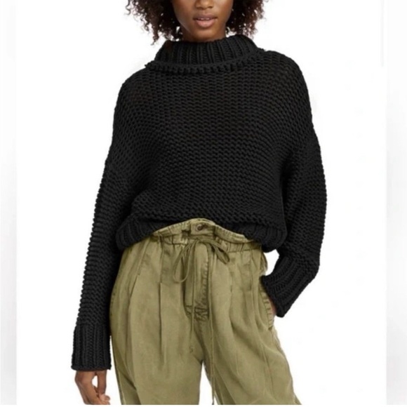 Free People Sweaters - Free People Charcoal Knit Sweater